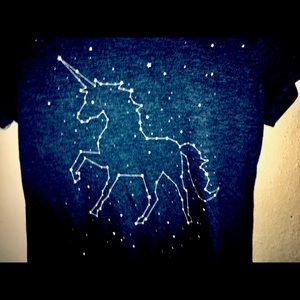 Unicorn constellation tee